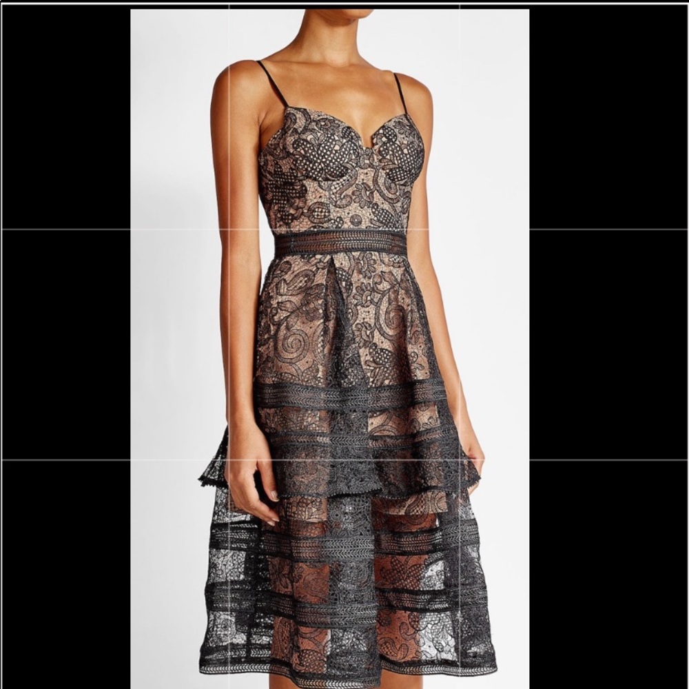 Self Portrait -lace paisley dress - Picture 4 of 10